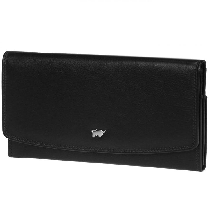 BRAUN BÜFFEL Golf Geldbörse I Leder 18 cm Schwarz, Schwarz