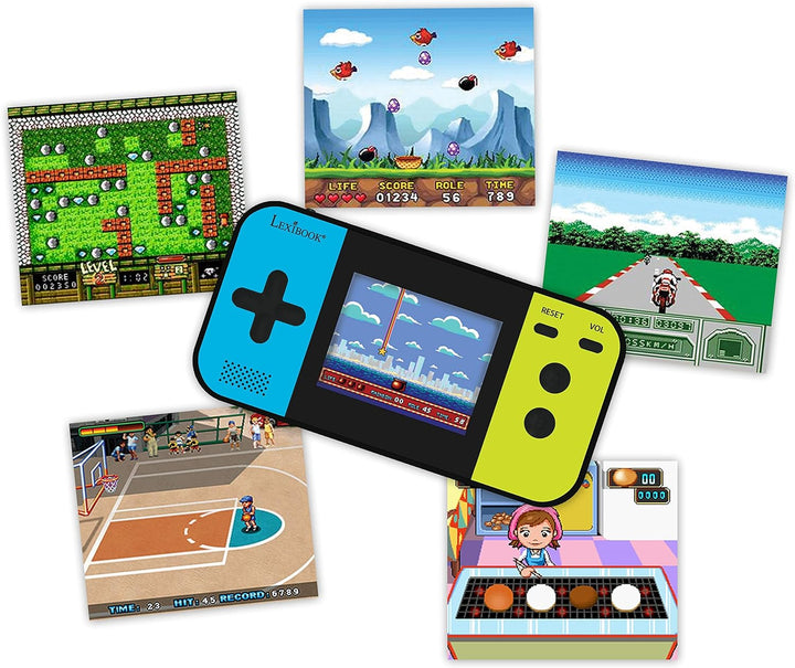 Lexibook JL2377 Compact Cyber Arcade Tragbare Spielkonsole, 250 Gaming, LCD, Batteriebetrieben, Vide