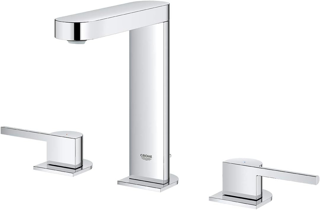 GROHE Plus | Badarmatur - 3-Loch-Waschtischbatterie | mit Fertigmontageset | chrom | 20301003 3-Loch