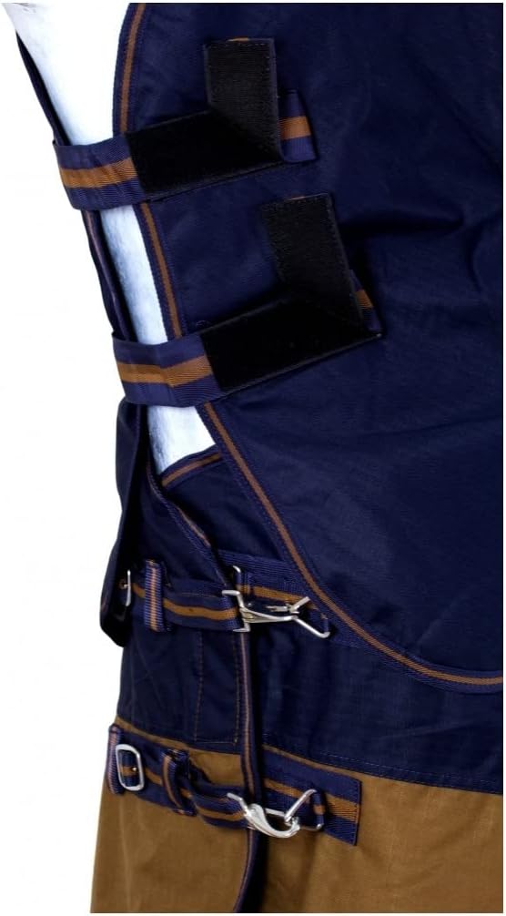 RL24 - Weidedecke Full Neck Basicline 600D Nylonfutter mit Füllung | Pferde Winterdecke | wasserdich