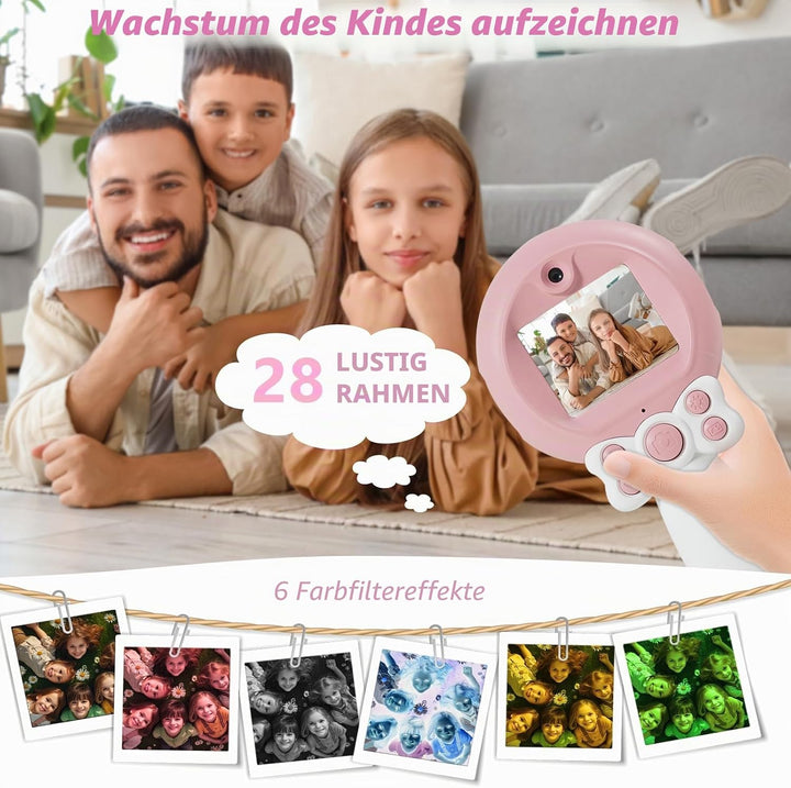 Princess Magic Wand Kamera für Mädchen Alter 3-12 | Kinder Digitalkamera mit 48MP Foto &amp; 1080P Video
