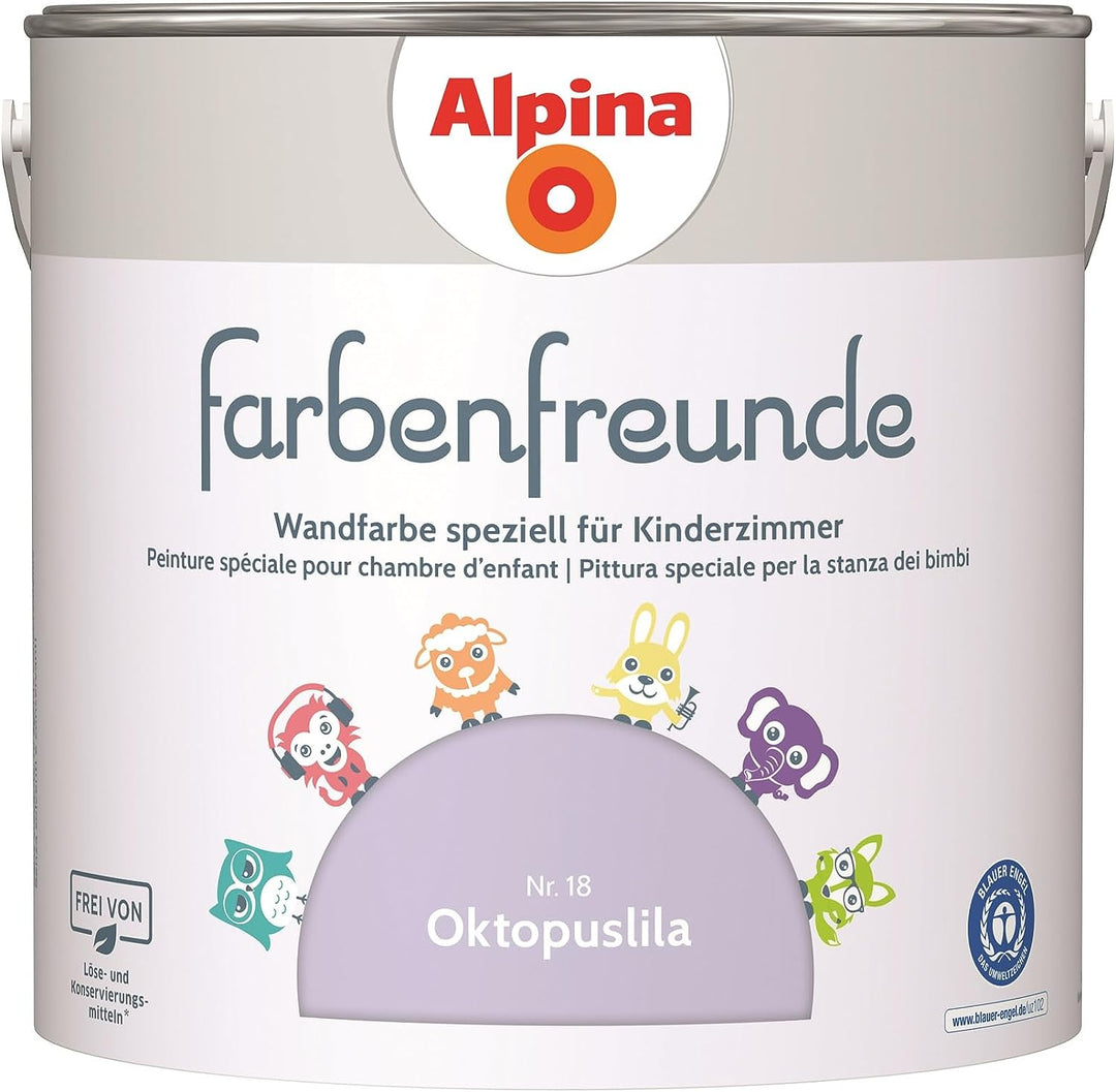 Alpina Farbenfreunde Nr. 18 Oktopuslila 2,5 Liter matt, Oktopuslila
