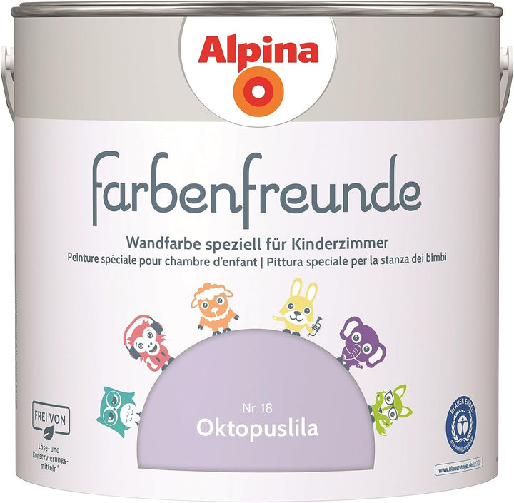 Alpina Farbenfreunde Nr. 18 Oktopuslila 2,5 Liter matt, Oktopuslila