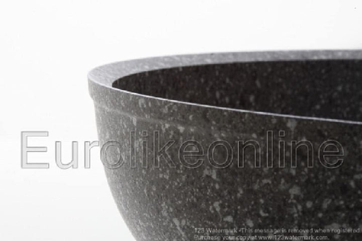 ACCADEMIA MUGNANO KOCHTOPF mit 2 GRIFFEN, AUS STEIN, ALUMINIUM, ANTIHAFTBESCHICHTET, 28 cm, 100 %HER