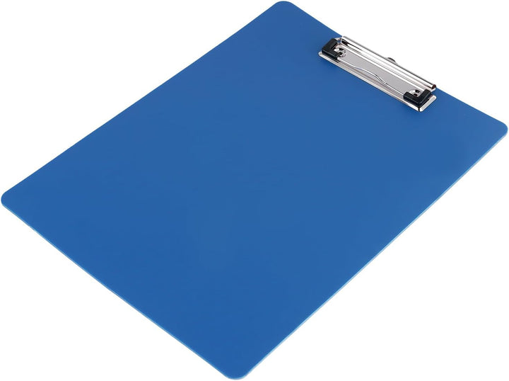 12 Stück Klemmbrett A4, 31,5 x 22,5cm Blau Schreibplatte aus Kunststoff, Klemmbretter A4 für Büro un