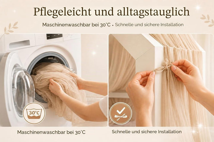 Baby Fancyroom Hausbett Himmel aus Tüll, Handgefertigt, Gekräuselt, Baldachin, Betthimmel für Kinder