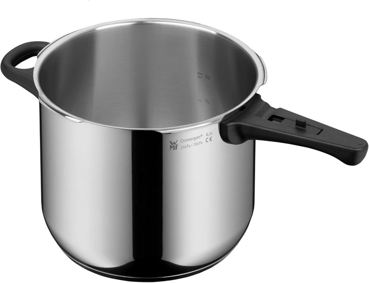 WMF Perfect One Pot Schnellkochtopf Induktion 6,5l, Dampfkochtopf, grosses Kochsignal, 2 Kochstufen,