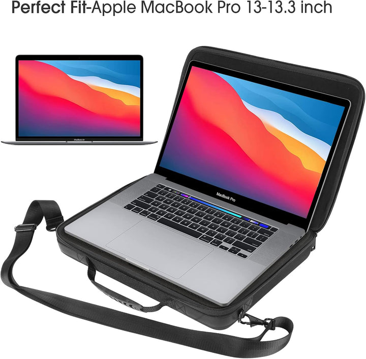 Smatree Hartschale 13,3 Zoll für MacBook Air 13,6 Zoll 2022/MacBook Pro 13,3-14 Zoll 2021, Tragetasc