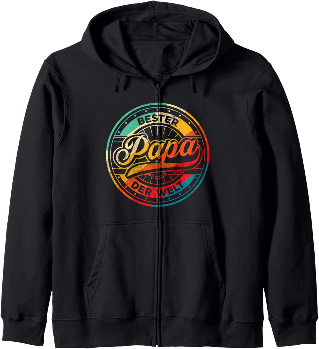 Vaterschaft Vatertag Vater Bester Papa Herren Vintage Papi Kapuzenjacke
