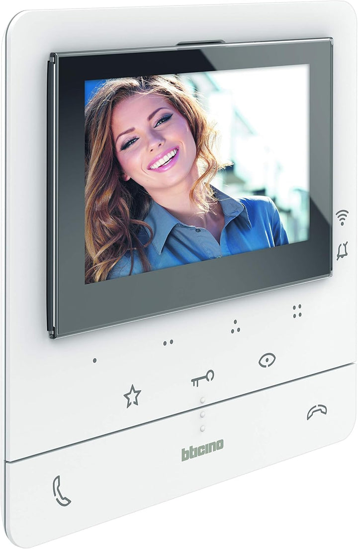 BTICINO, Video-Hausstation Classe 100X16E mit WLAN-Anbindung, 7" Touchscreen, zur Erweiterung für ei