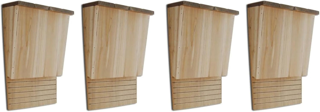 Fledermaushäuser 4 STK. 22 x 12 x 34 cm Holz Haustierkäfig 276009