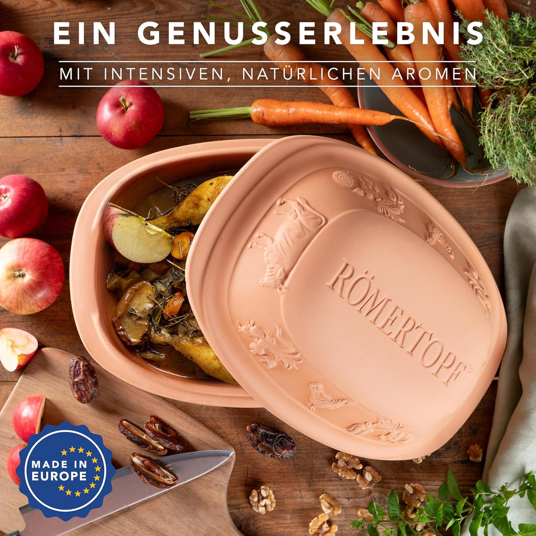 Römertopf Bräter, Ton, Terrakotta, 38 cm 2.5 Kg, 2.5 Kg
