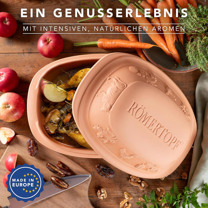 Römertopf Bräter, Ton, Terrakotta, 38 cm 2.5 Kg, 2.5 Kg