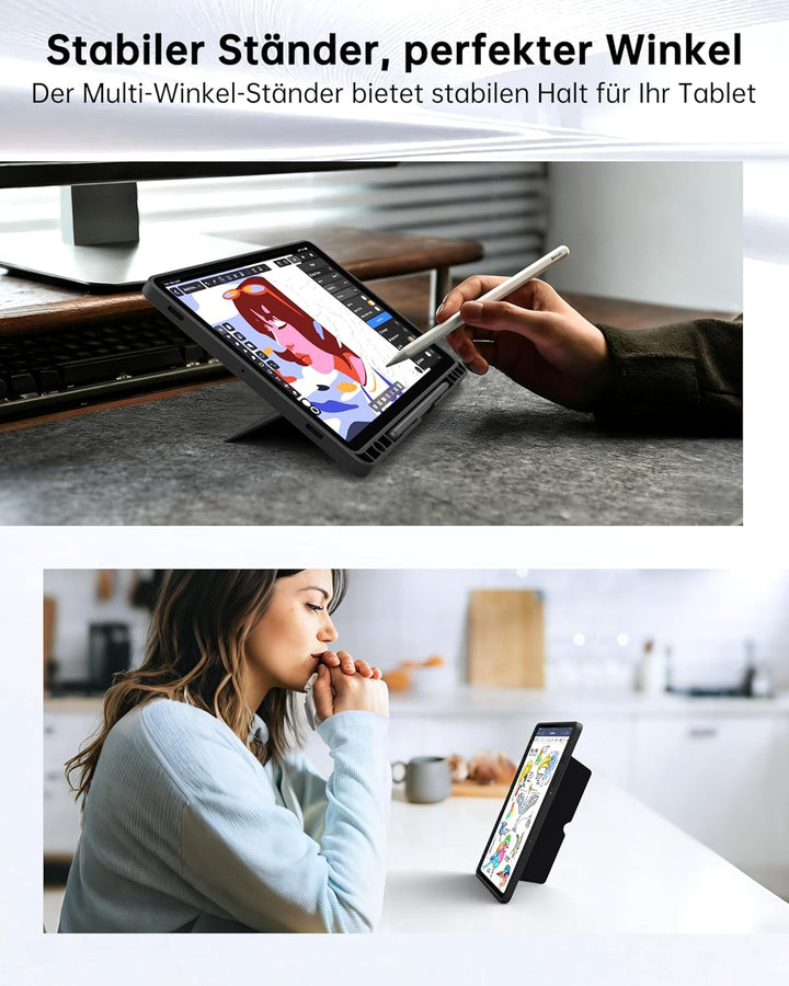 Ai Key Tastatur für Samsung Galaxy Tab S10 Lite/S10 FE/S9 FE/S9 : DEX-Modus mit einem Klick,Auto Auf