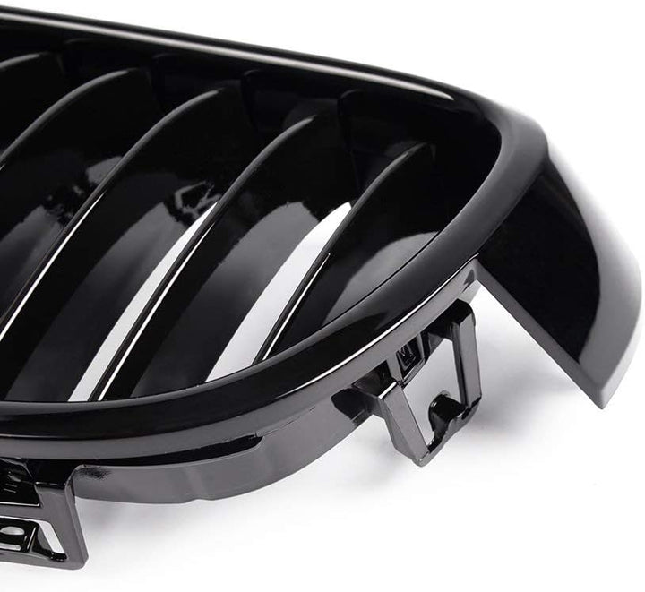 Glänzendes schwarzes F30 Kühlergrill, ABS-Front-Ersatz-Hauben-Nieren-Grill für 3er-Serie F30 F31 F35