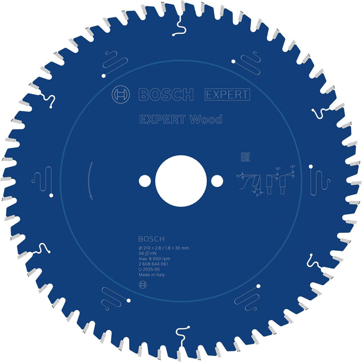 Bosch Accessories Bosch Professional 1x Kreissägeblatt Expert for Wood (Holz, Sägeblatt Ø 210 x 30 x