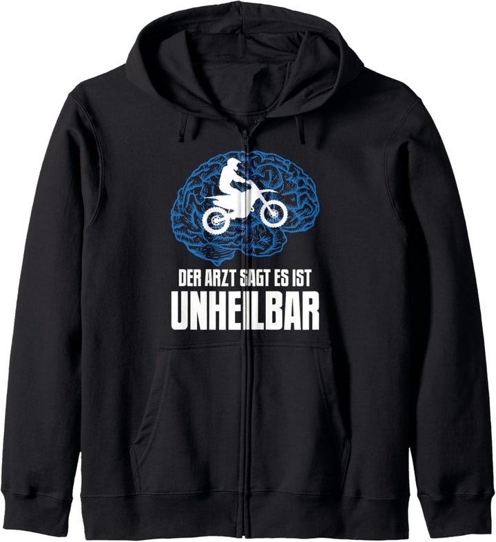 Der Arzt sagt es ist unheilbar, Biker, Maschine, Motorrad Kapuzenjacke