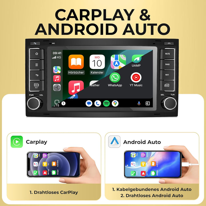 M.I.C. AVTO7-Ultra Android 13 Autoradio mit Navigation: Snapdragon 665, 8GB+256GB, 7 Zoll, DSP, SIM,