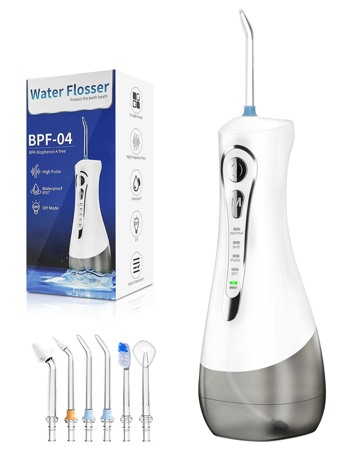 Munddusche Kabellos Trragba Elektrische 320ML Wassertank Zahndusche IPX7 Wasserdicht für Oral Health