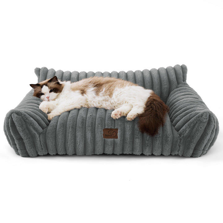 BEDSURE Katzenbett gross orthopädisches Hundesofa - 76x51x25cm Hundebett kleine Hunde waschbar Katze
