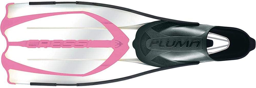 Cressi Pluma / Pluma Bag - Premium Flossen Set Schwarz/Silber 45/46 Single, Schwarz/Silber 45/46 Sin
