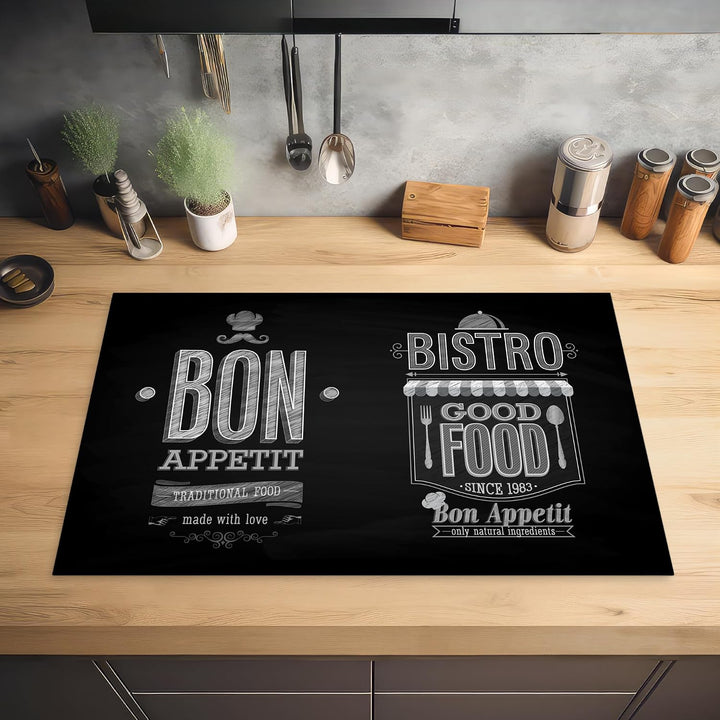 KitchenYeah© Herdabdeckplatte Einteilig Küche Ceranfeld Abdeckplatte | 81.2x52 cm - Cerankochfeld Ab