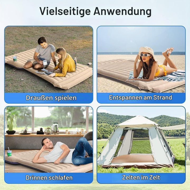 Topfit Aufblasbare SUV Luftmatratze Camping Bett Auto Luftbett Reise Schlafbett Pad Outdoor Matte fü