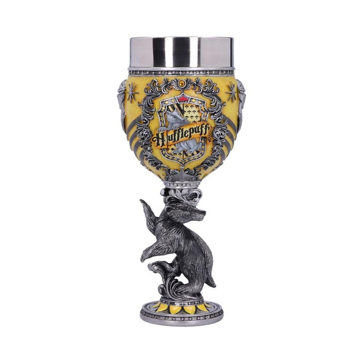 Nemesis Now Harry Potter Hufflepuff Hogwarts House Collectable Goblet, Harz, Gelb, Silber, 1.25 pico