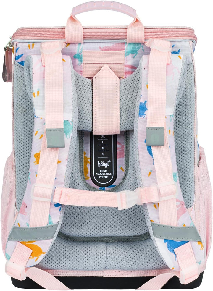 Baagl Schulranzen Jungen Mädchen Set 5 Teilig (Zippy Schultasche für 1. Klasse, Mäppchen, Turnbeutel