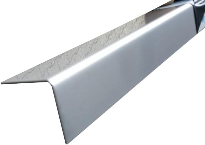 Kantenschutz VA, 2000mm 90 Grad Winkelprofil 60x55 mm Schenkelinnenmass aus Edelstahl blank 1,5 mm s