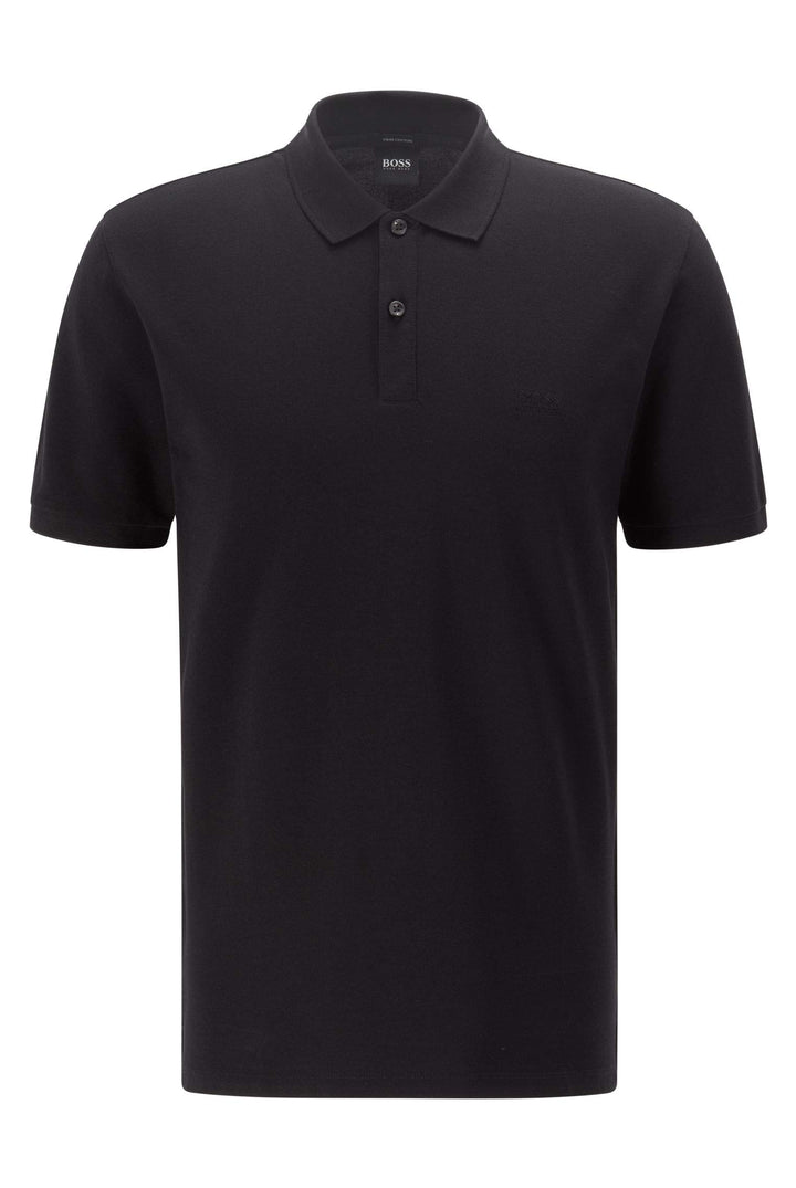 BOSS Herren Pallas Short Sleeve Polo Shirt Poloshirt L Schwarz, L Schwarz