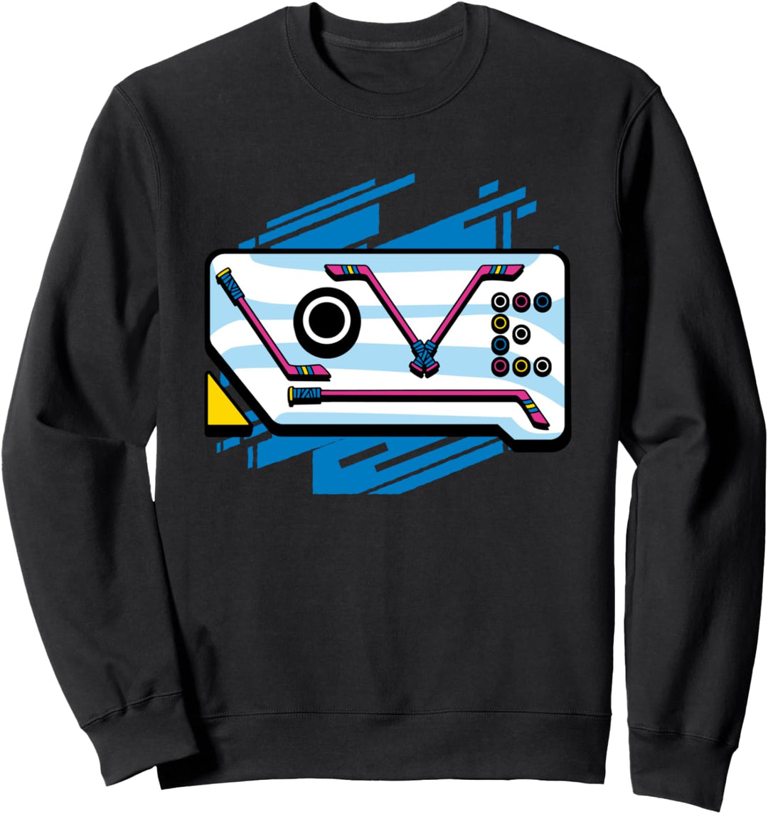 L-O-V-E Eishockeybahn Stöcken und Pucks Eishockey Meme Sweatshirt