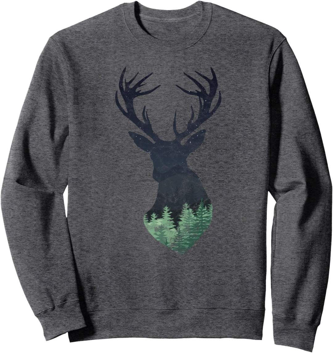 Reh Hirsch Naturfreunde Jäger - Mann Frau Kind Sweatshirt