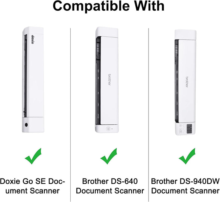 XANAD Tasche für Dokumentenscanner, kompatibel für Brother DS-640 / DS-740 / DS-940 Mobiler Scanner