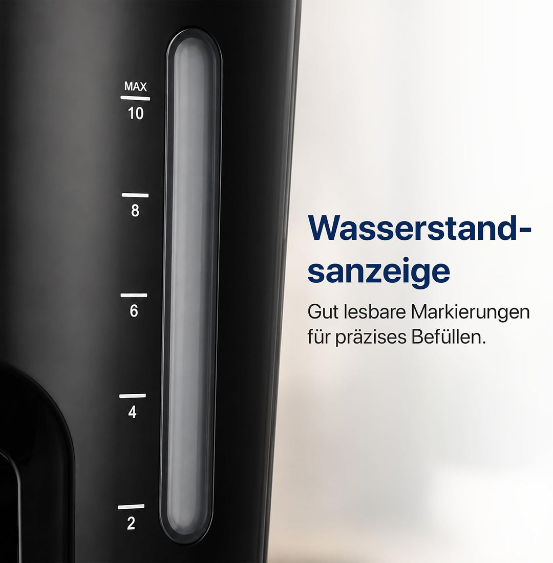 HCM-D750GCBK Digital Coffee Maker with LCD Display, Anti-Drip Function, Black Chatt &amp; 3-Year Warrant