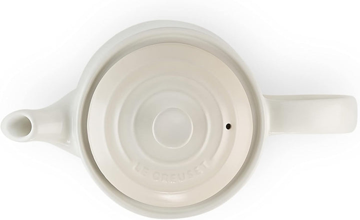 Le Creuset Hohe Kanne aus Steinzeug 1,3 Liter, Steinzeug, Meringue, 70703137160000 Garnet, Garnet
