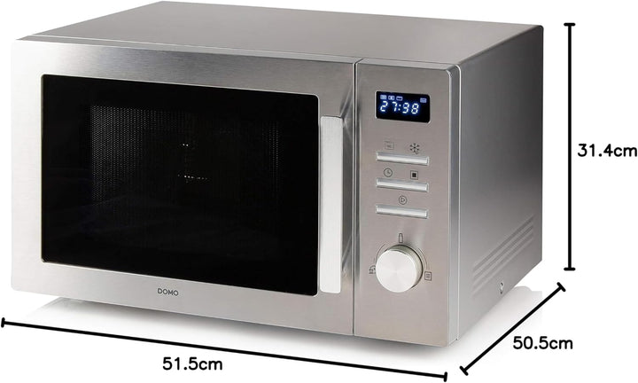 DOMO DO2334CG Kombi Mikrowelle - 34 L - silber