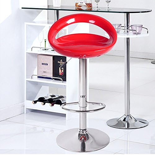 Barhocker 2er Set aus ABS-Kunststoff, Drehbare Barhocker Höhenverstellbar 55 bis 75 cm, Barstuhl Küc