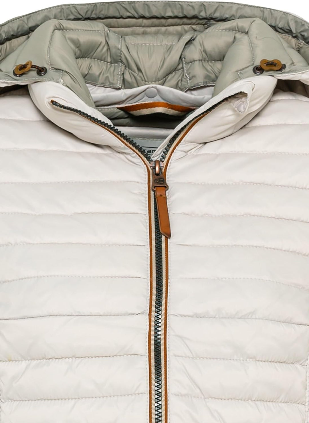 camel active Damen leichte Steppjacke mit Abnehmbarer Kapuze 48 Steppjacke Weiss, 48 Steppjacke Weis