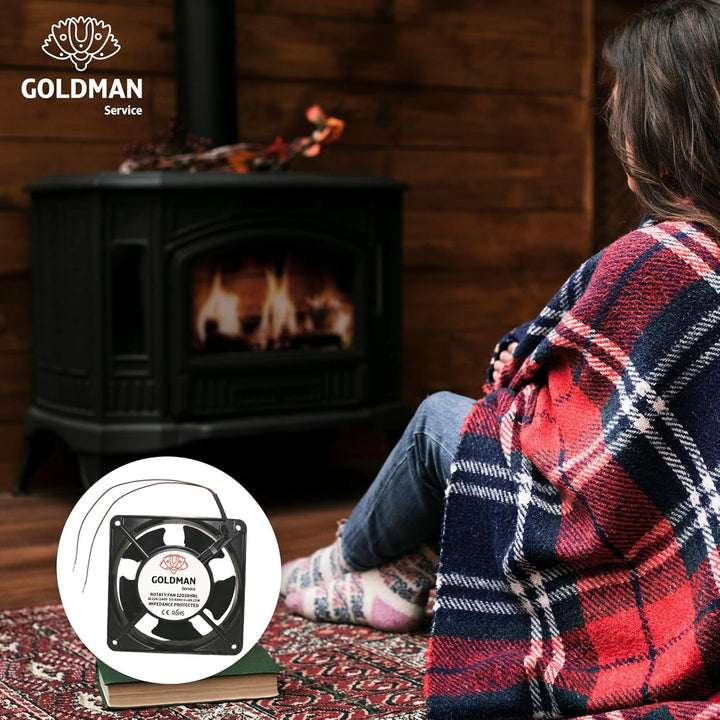 GOLDMAN SERVICE – Hochtemperatur-Axialventilator für einsteckbare Kaminkassette | Leise mit leistung