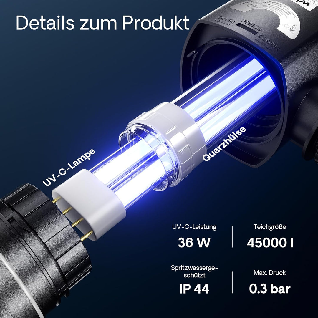 SunSun CUV-236 Teichklärer Wasserklärer Lichtfilter