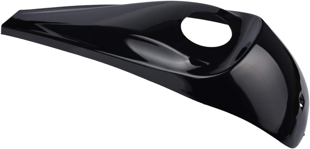 KATUR Schwarze Dekorative Kraftstofftankabdeckung/Schlossabdeckung, GläNzend Schwarz, Signatur Jim N