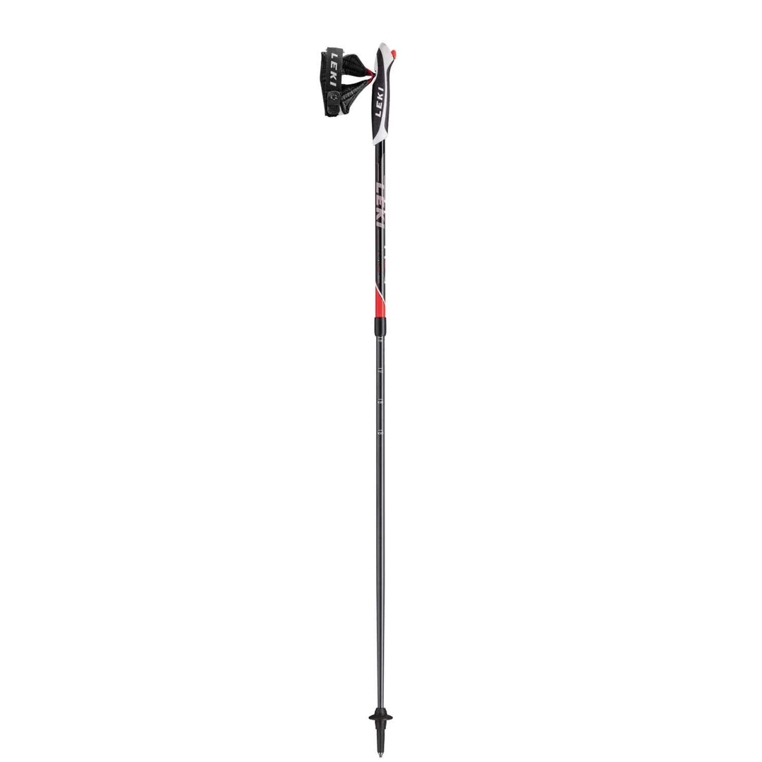 LEKI Spin Nordic Walkingstöcke schwarz-neonrot-weiss 100-130cm, schwarz-neonrot-weiss 100-130cm