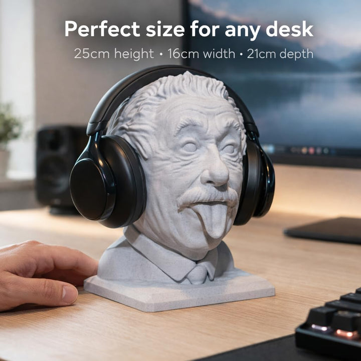 Generisch Albert Einstein Kopfhörerhalter, Brillenhalter, Kopfhörer Ständer, Statue, Schreibtisch De