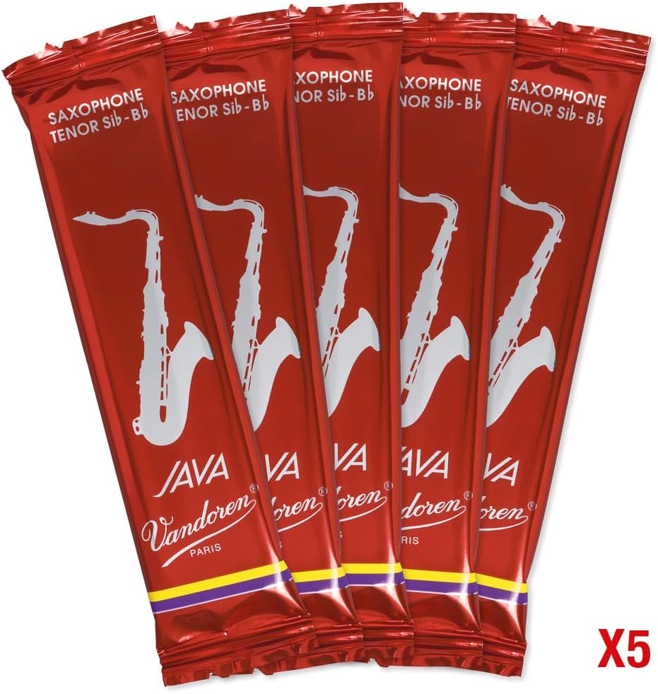 Vandoren Blatt JAVA RED Tenorsaxophon 1,5 sehr leichte Ansprache
