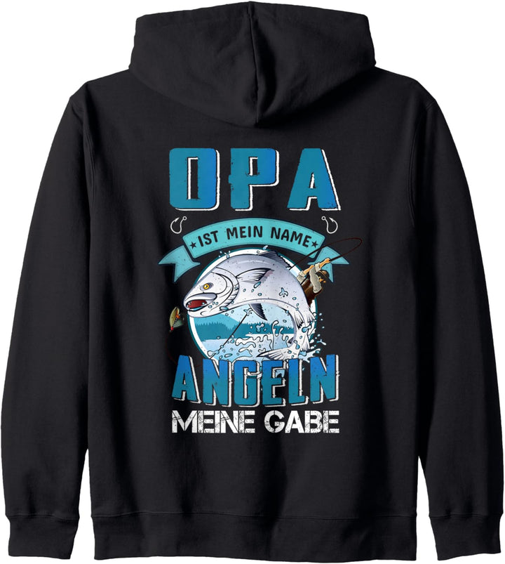 Ruhestand Angler Spruch Opa Ist Mein Name Angeln Geschenk Kapuzenjacke