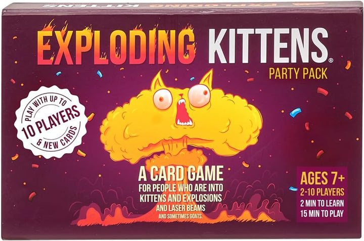 Exploding Kittens Party Pack by Card Games for Adults Teens & Kids - Fun Family Games & Barking Kitt