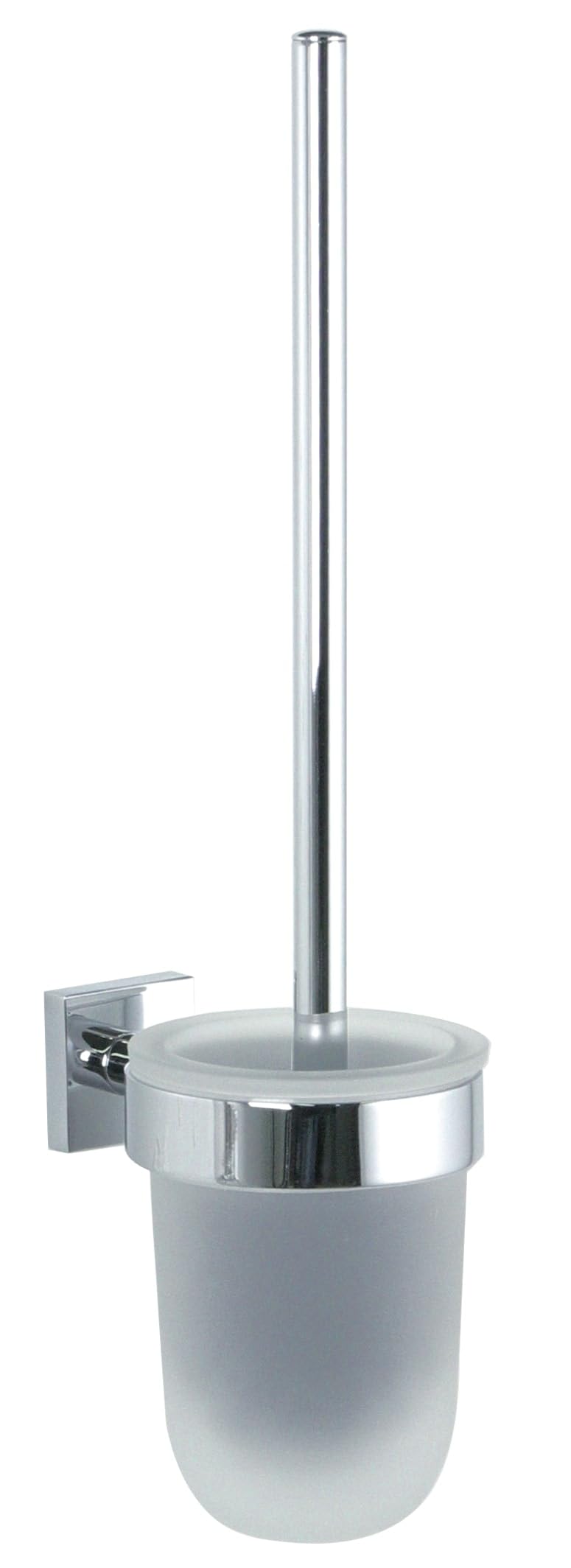 BRAVAT Quaruna WC-Wandgarnitur, Messing, Chrom, 132 x 94 x 380