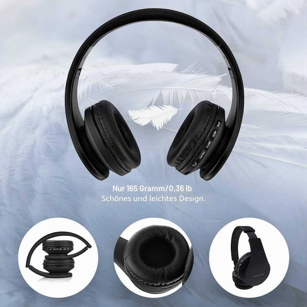 PowerLocus P1 Bluetooth Kopfhörer Kabellos, Wireless 5.0 Bluetooth Kopfhörer Over-Ear, Over Ear Kopf