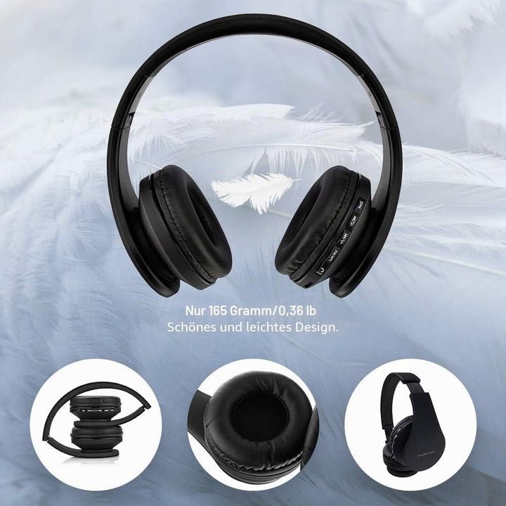 PowerLocus P1 Bluetooth Kopfhörer Kabellos, Wireless 5.0 Bluetooth Kopfhörer Over-Ear, Over Ear Kopf